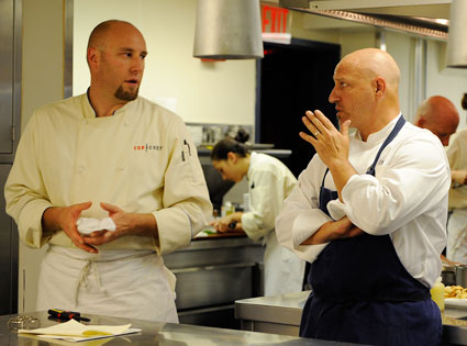 TOP CHEF, Hosea, Tom Colicchio TOP CHEF, Hosea, Tom Colicchio